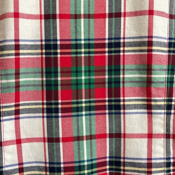 vineyard vines ruffle button down holiday plaid - Picture 4 of 4